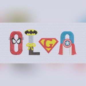 Letras superhéroes