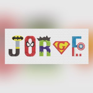 Letras de superheroe