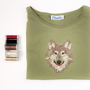 camiseta de lobo