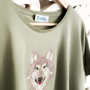 camiseta de lobo