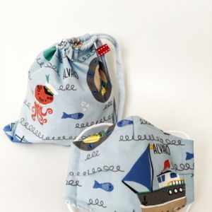 Bolsa de tela para mascarillas