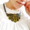 Collar mariposa Black