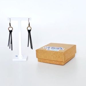 Pendientes Black Alcántara